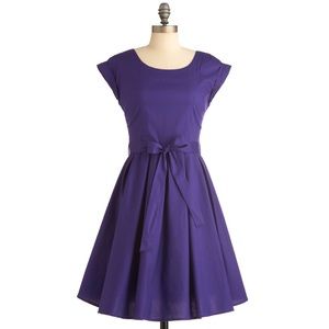 ModCloth Elegant Arrival Dress in Purple